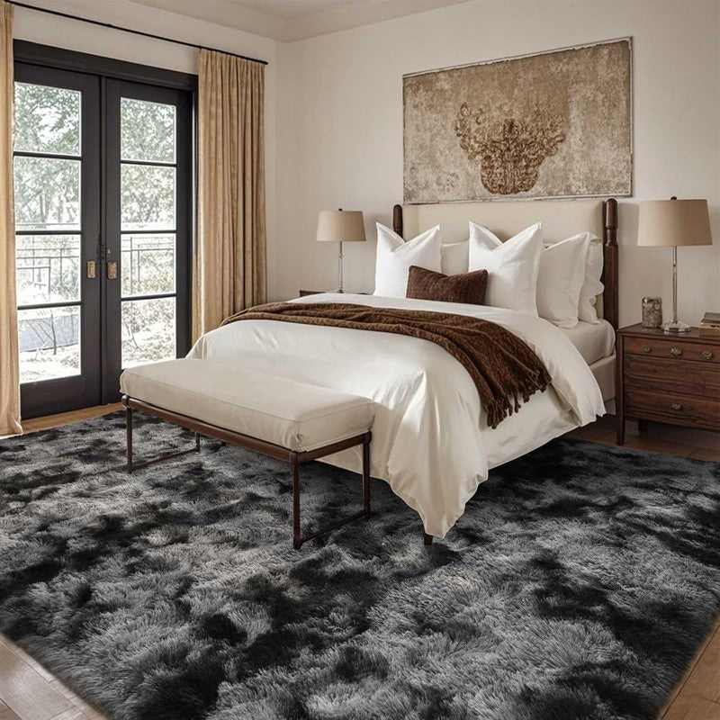 6X9 Ft Large Shag Rugs for Living Room Decor, Tie Dyed Ultra Soft Fluffy Furry A2