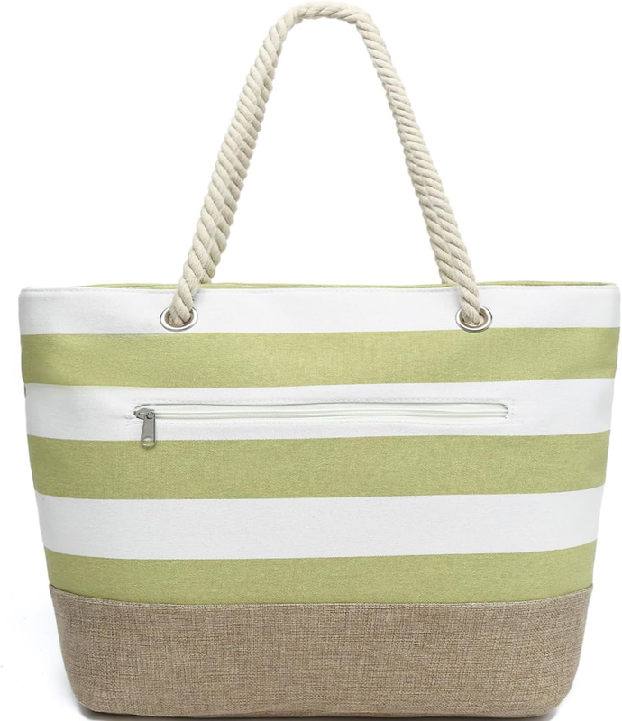 Beach Tote Bag Waterproof Sandproof Large Canvas Travel Pool Bag9