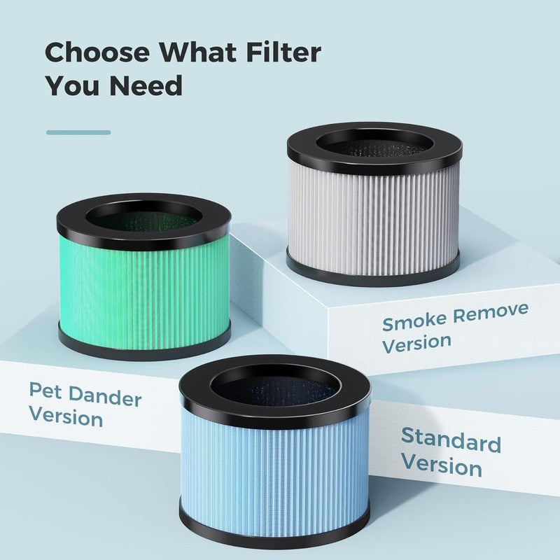 Air Purifier for Home Bedroom MK01 HEPA Filter Smoke Pets Allergies White7