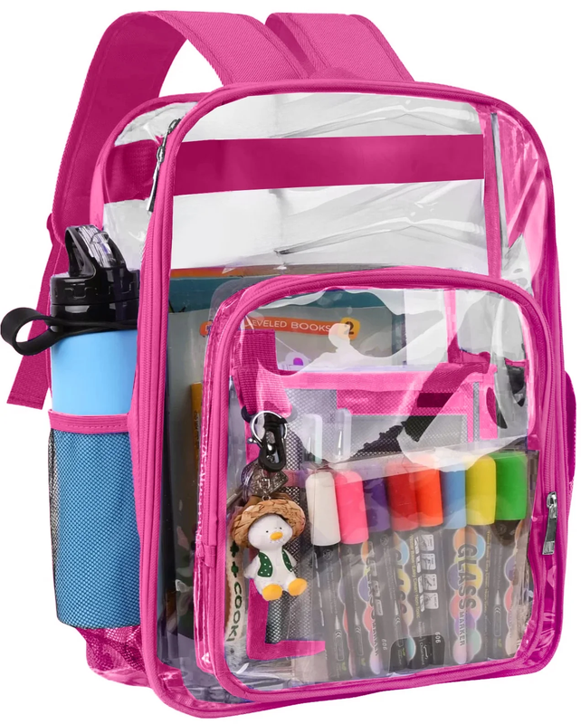 Waterproof Clear Backpack Heavy Duty PVC Transparent Large Capacity Backpack wit0