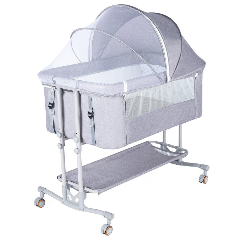 Baby Bassinet Bedside Sleeper Bassinet for 0 5 Months Baby Unisex (Light Grey)9