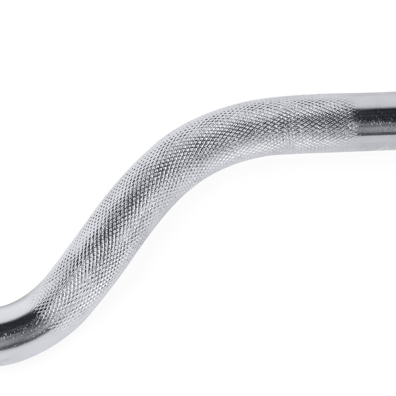 Barbell 48 In. Olympic Super Curl Weight Bar, Chrome4