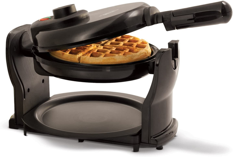 Classic Rotating Belgian Waffle Maker Nonstick Pro Black with Drip Tray9