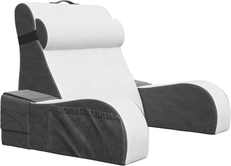 Bed Wedge Pillow for Sleep Apnea, Acid Reflux, and Back Pain Relief, with Chic J11