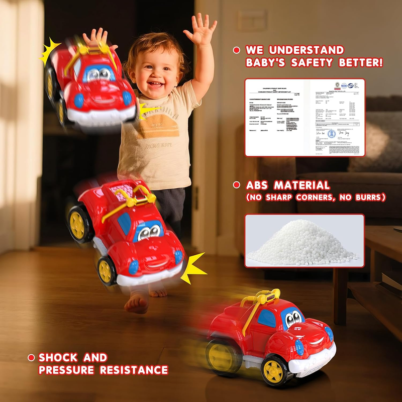 Toddler Remote Control Car Pickup Truck Toy for Kid Cartoon RC Vehicle for Toddl3