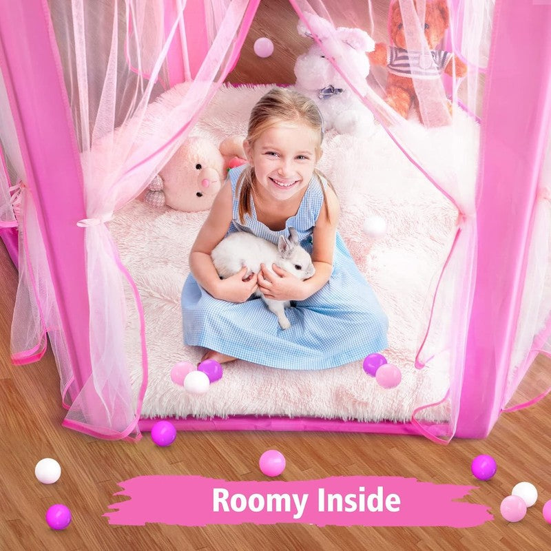 Large Princess Play Tent for Kids with Star Lights - Indoor/Outdoor Fun6