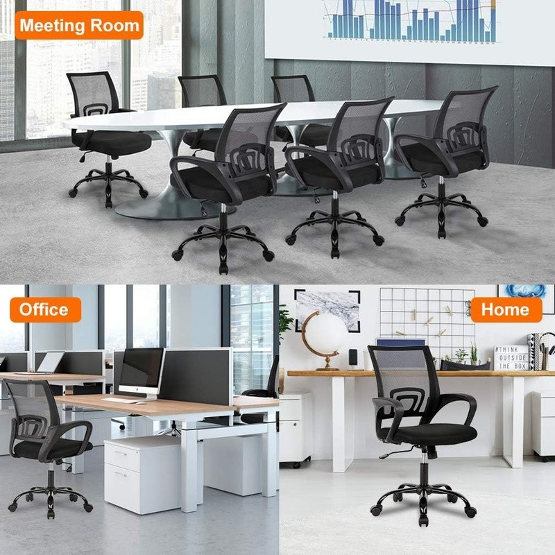 Ergonomic Mesh Office Chair Adjustable Lumbar Support Gaming Desk Chair New7