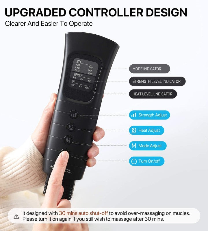 Adjustable Knee Massager 6 Modes 3 Heat Levels Auto Shut Off6