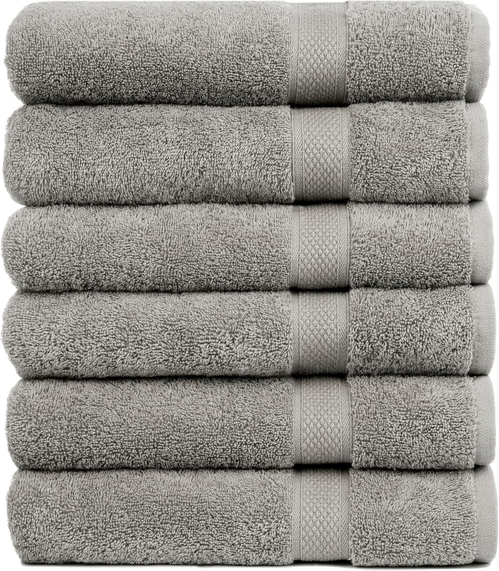 Pleasant Home Bath Towels Set of 6 (24” X 50”) 100% Cotton, 515 GSM | Lightweigh9