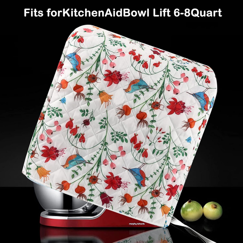 Stand Mixer Cover Fits KitchenAid 5 8 Qt Dust Cover w/ Storage Pockets5