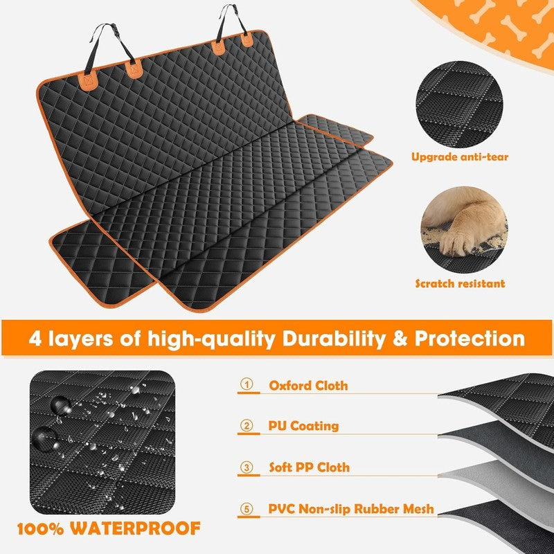 MIXJOY Dog Seat Cover Back Seat, Waterproof Nonslip Cover for Cars, Trucks, SUV3
