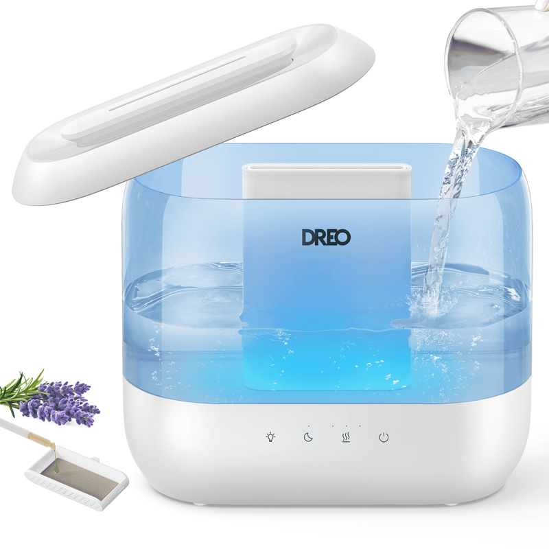 Humidifier 4L Cool Mist Top Fill Ultrasonic w/ Diffuser Nightlight 32H Quiet10