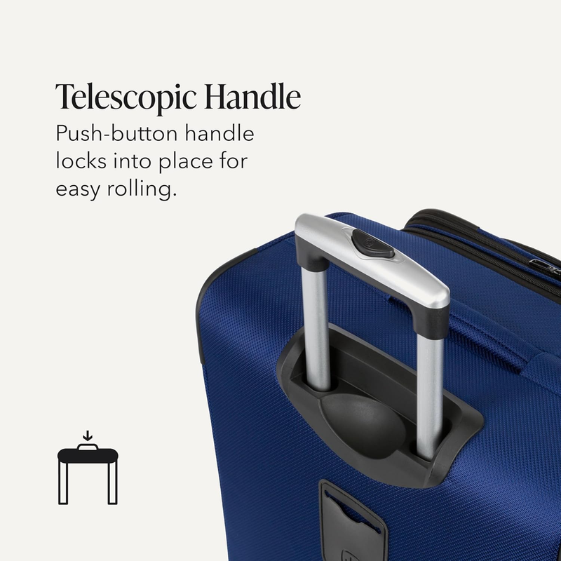 Sion Large Checked Softside Expandable Spinner Travel Suitcase Blue6