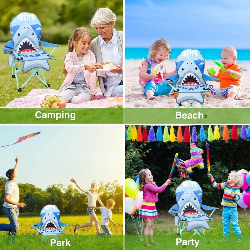 Kids Folding Outdoor Lawn & Camping Chair w/ Cup Holder & Carry Bag5