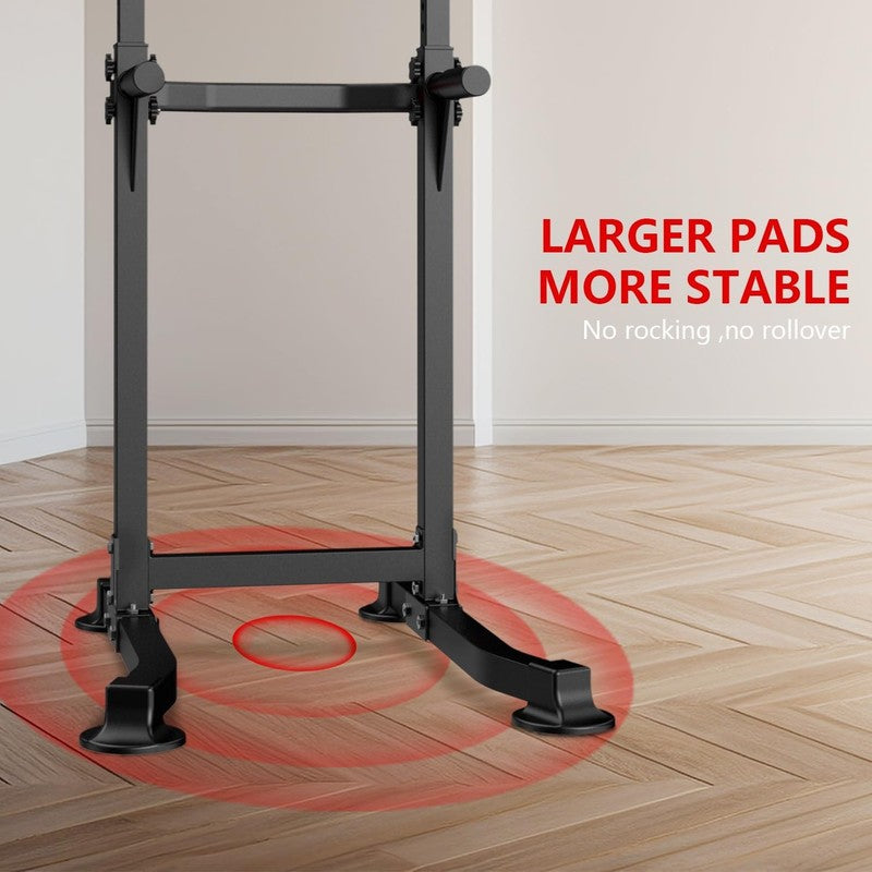 Power Tower Pull Up Dip Station, Adjustable Free Standing Chin Up Bar 300LBS2