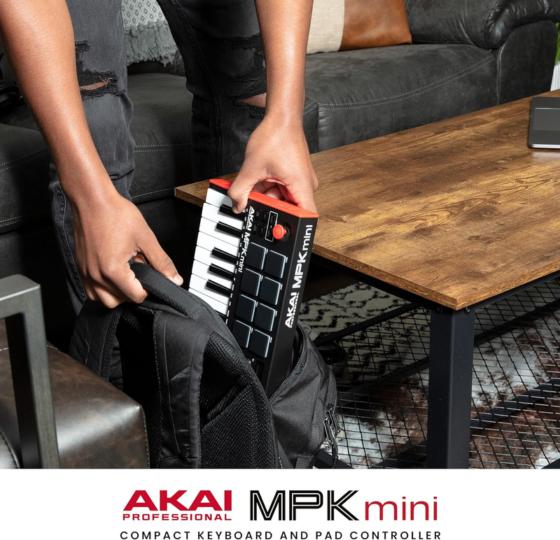 MPK Mini MK3 25 Key USB MIDI Keyboard Controller w/ 8 Drum Pads 8 Knobs10