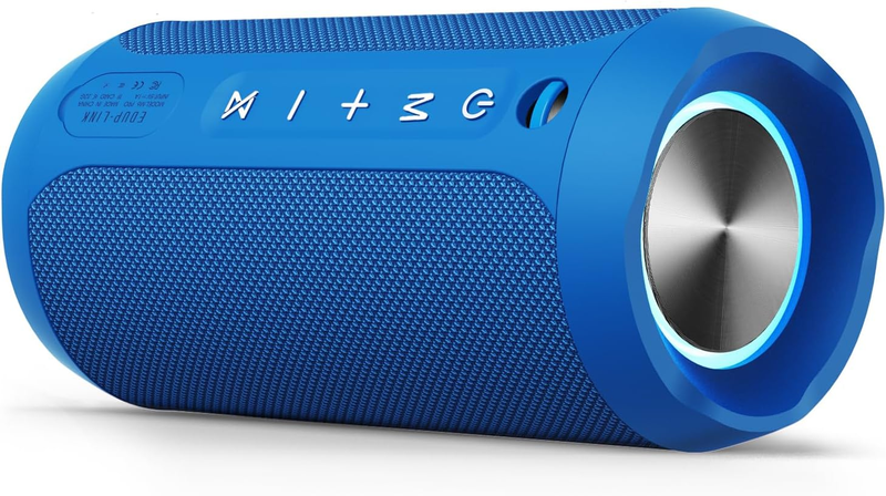 20H Bluetooth Speaker, IPX7 Waterproof, TWS, Bass, Portable, Blue6