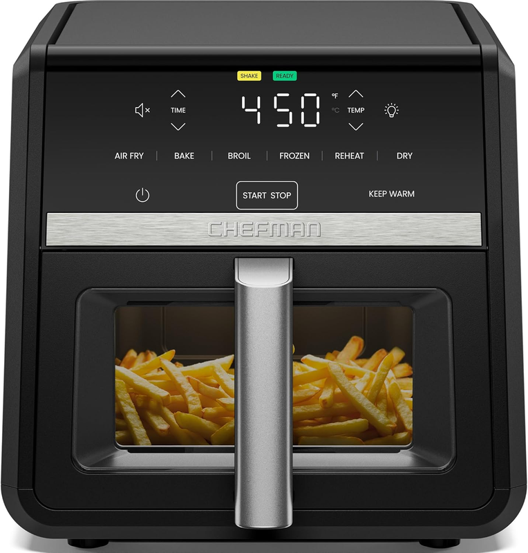 9Qt TurboFry 7 in 1 Air Fryer XL Basket Bake Broil Reheat Dehydrate11