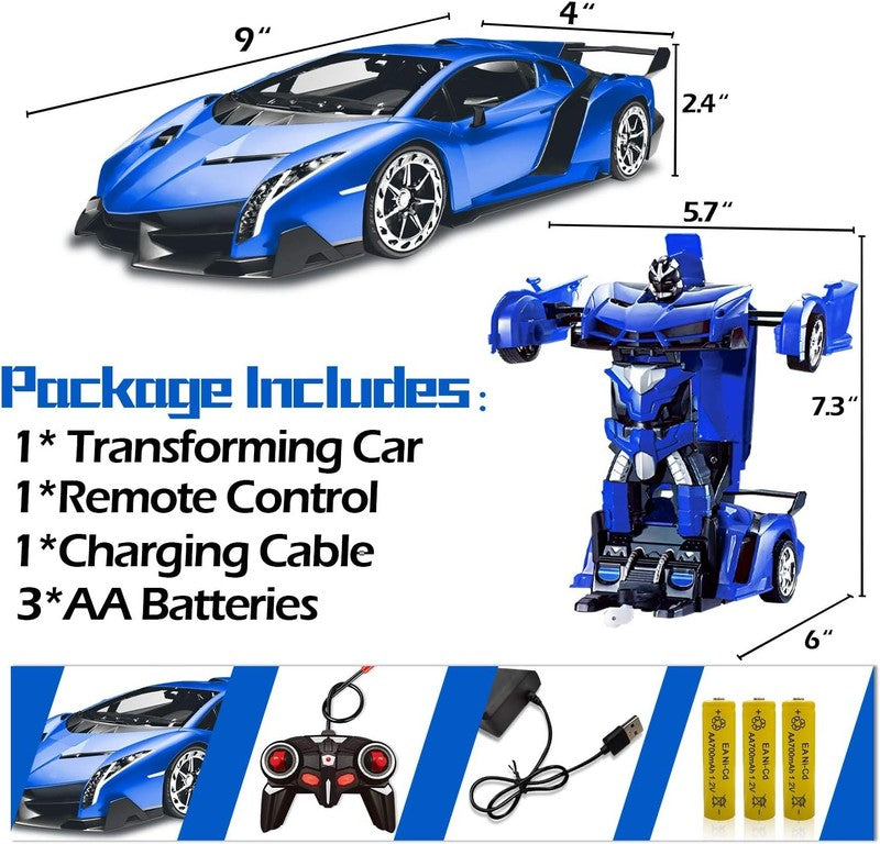Remote Control Car   Transform Robot Toys for Boys Teens, Rechargeable RC Car wi5