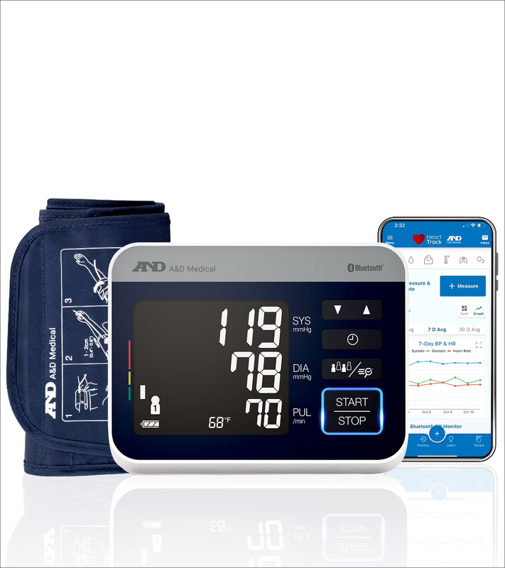 UA-910BLE Bluetooth Heart Rate Detection Upper Arm Blood Pressure Monitor with B0