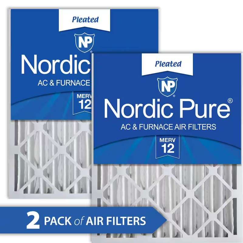20 In. X 25 In. X 4 In. Allergen Pleated Furnace Air Filter MERV 12 (2-Pack)10