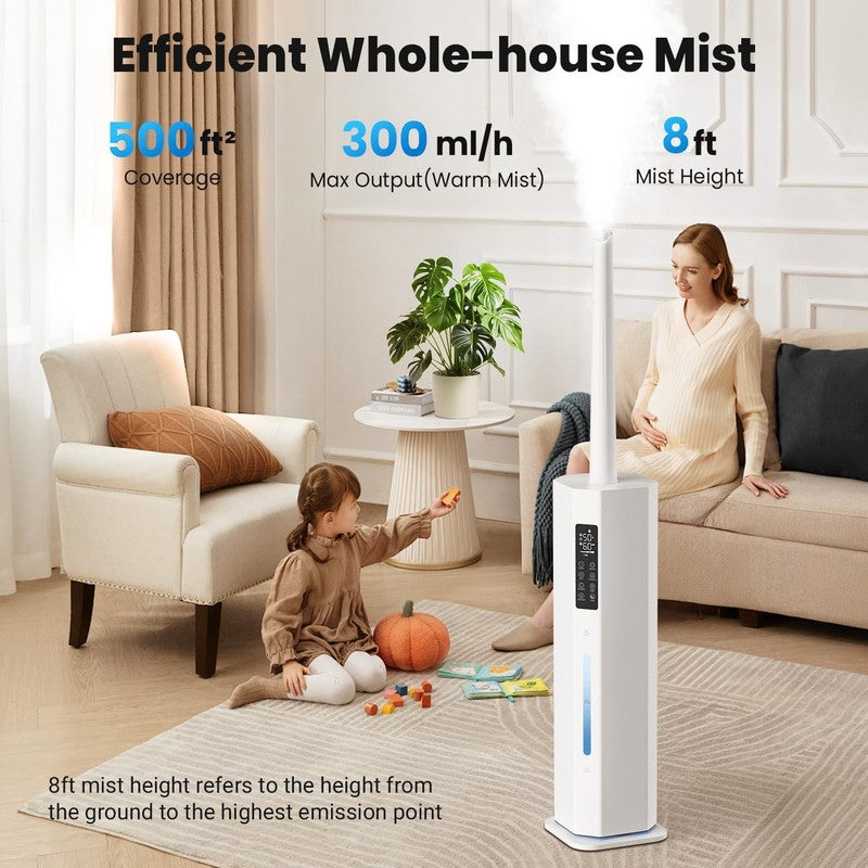 9L Cool Mist Humidifier Top Fill Large Room 120H Auto Mode 7 Color Light Quiet1
