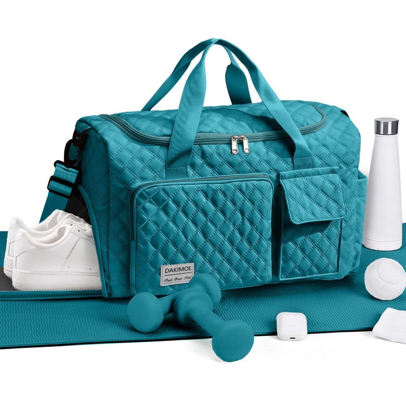 Travel Duffle Bag for Women Men, Weekender Overnight Bags Carry on Gym Bag with1