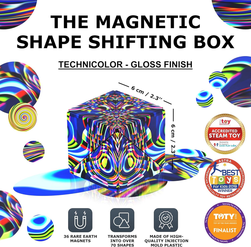 Sensory Fidget Cube Stress Relief Shape Shifting 100+ Shapes Toy1