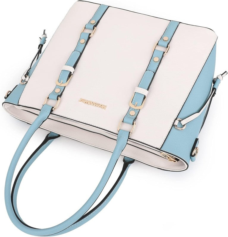 3PCS Purses for Women Tote Bag and Wallet Set Shoulder Satchel Handbags2