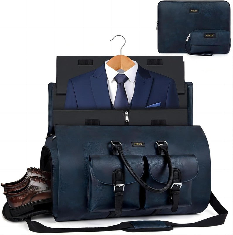 2in1 Garment Duffle Bag 3Pc Set Hanging Suit Travel Carry On7