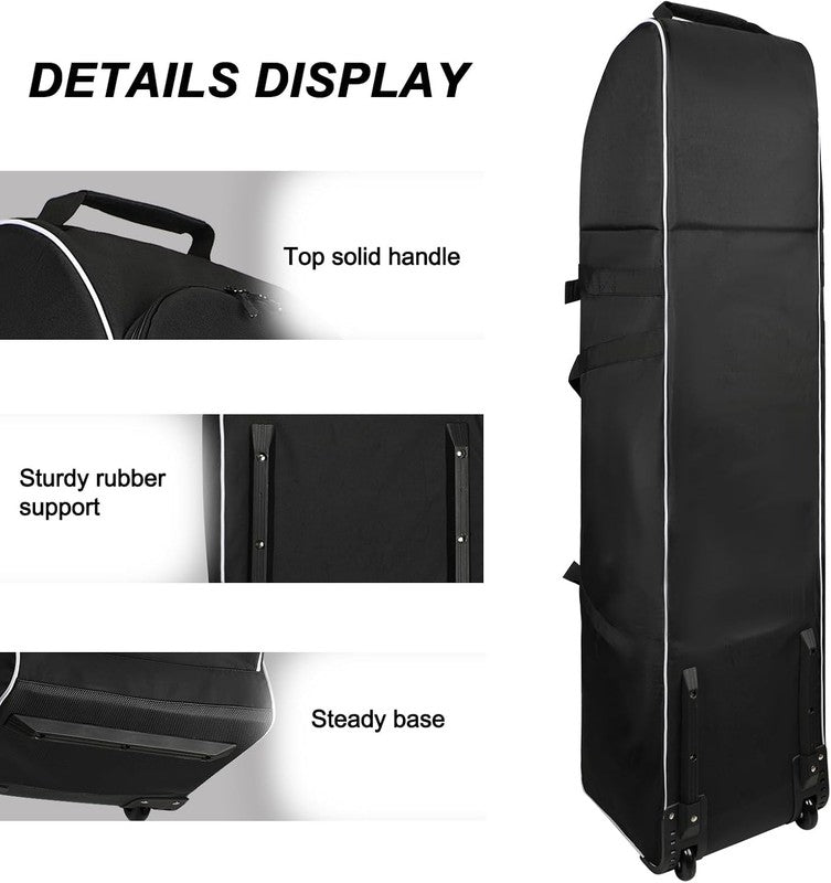 Golf Travel Bag w Wheels Airline Soft Sided 900D Heavy Duty Oxford Case3