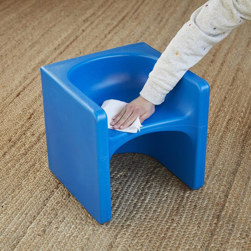 Tri Me 3 In 1 Cube Chair, Kids Furniture, Blue9