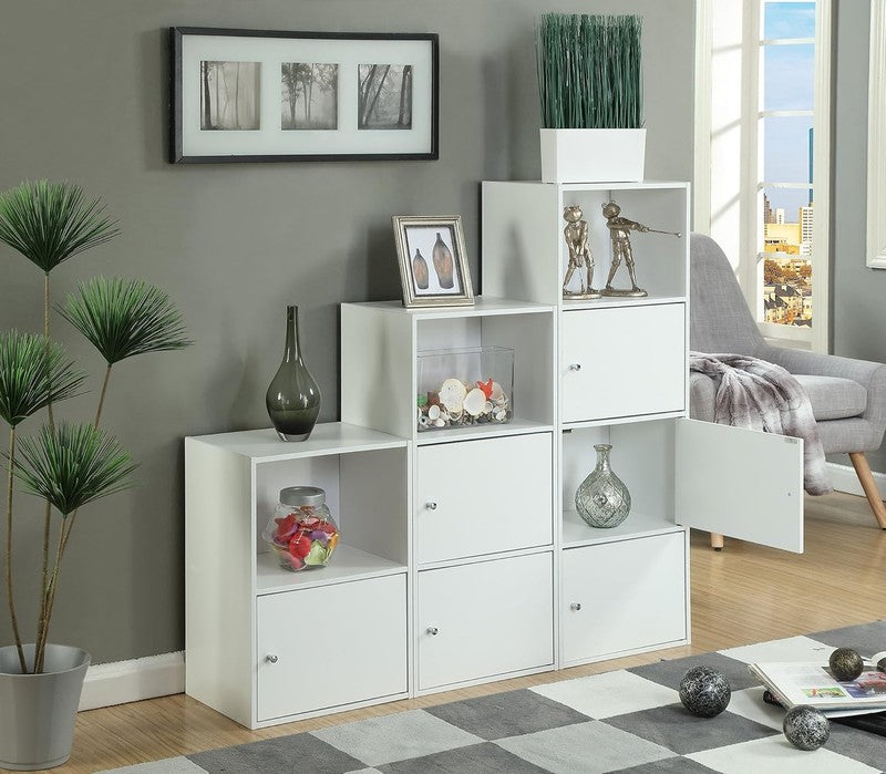 151186W X Tra Storage 1 Door Cabinet, White5