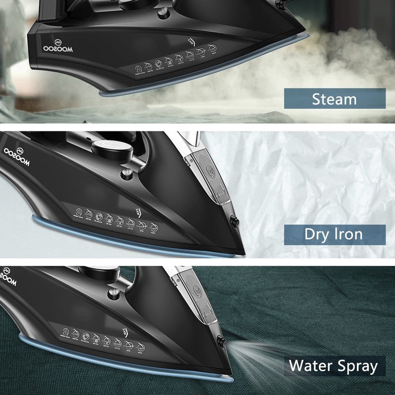 1800W Steam Iron w/ Rapid Heat, Ceramic Soleplate, Self Cleaning & Auto Off2