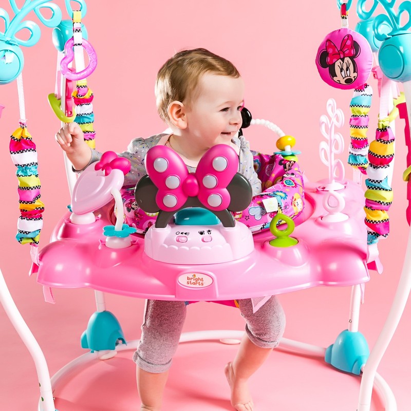 Disney Baby Minnie Mouse Peekaboo Activity Jumper, 6 12 Months1
