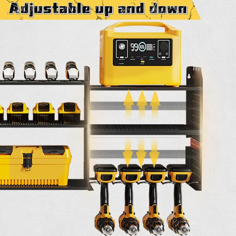 Heavy Duty Power Tool Organizer with Charging Station - Wall Mount Storage5