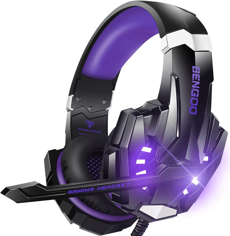 Stereo Gaming Headset for PS4 Xbox One PC Noise Cancelling Mic LED10