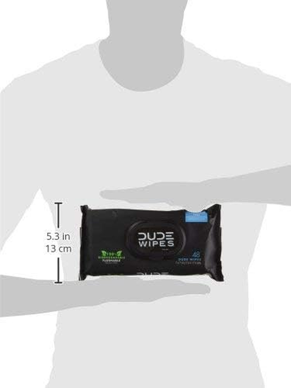 Flushable Wipes Unscented XL 2 Pack 48 Count Aloe Vitamin E Adult8