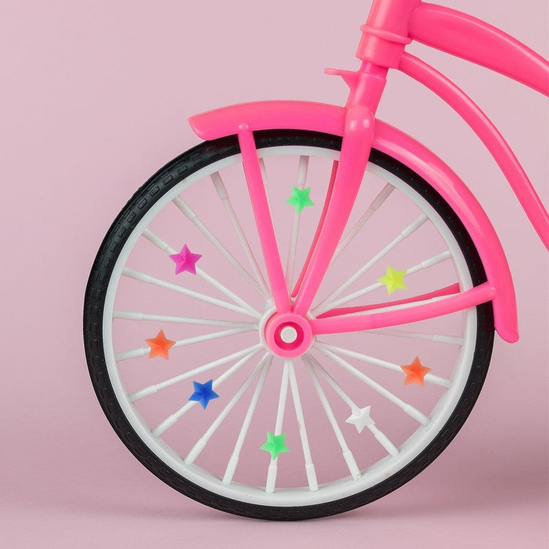 5Pcs Girl'S Bicycle Basket Streamers Set, Kid'S Bicycle Basket, Bike Bell and St4