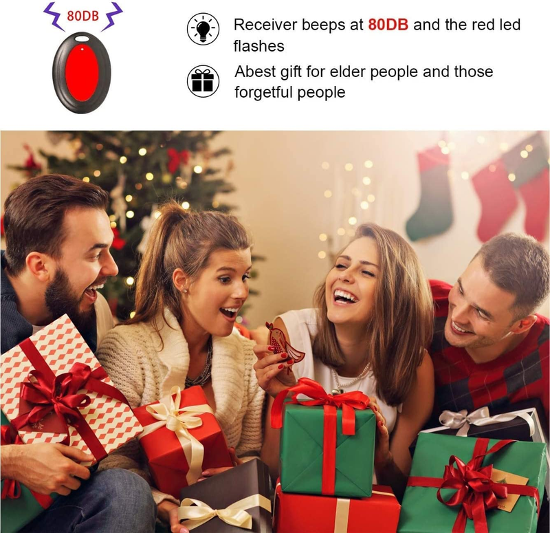 Key Finder RF Item Locator 4 Pack 80dB 131ft Range Wireless Tracker5
