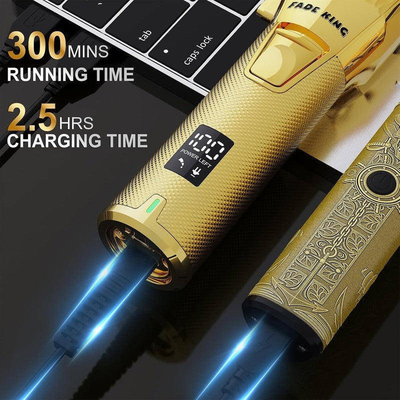   Professional Hair Clippers & Beard Trimmer Set for Men – Cordless Barber Clipp3