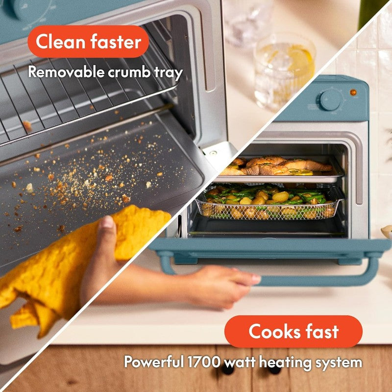 Air Fry Toaster Oven 1700W 7 Presets Dishwasher Safe Trays Surf3