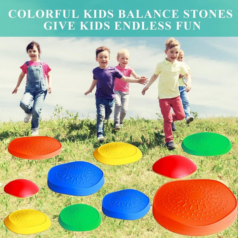 10pcs Kids Balance Stepping Stones Obstacle Course Non Slip Outdoor7