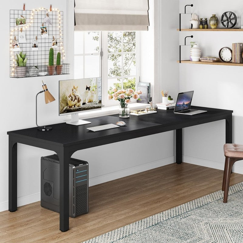 78.7'' Extra Long 2 Person Computer Desk Double Workstation Home Office3