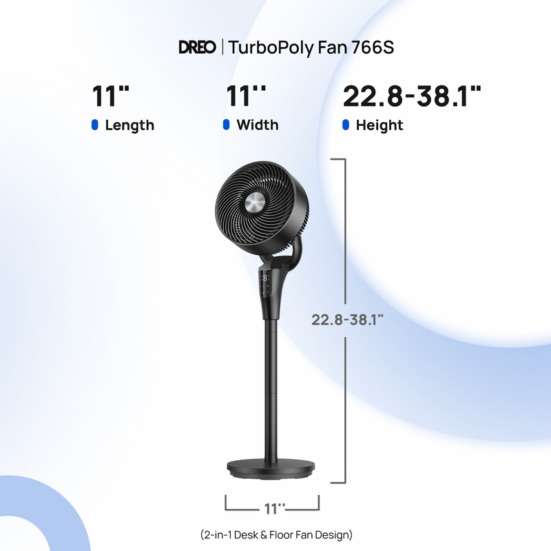2 in 1 Pedestal Fan Quiet Standing Table Fan Remote 8 Speed Timer2