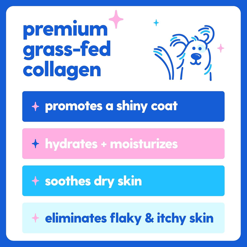 Liquid Collagen for Dogs and Cats Skin Coat Supplement Itch Relief Made in USA1