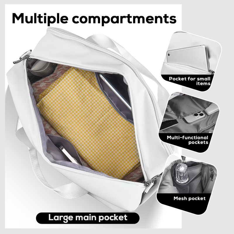 Travel Duffel Bag 15.6in Laptop Compartment Carry On Gym Weekend Shoulder Bag5
