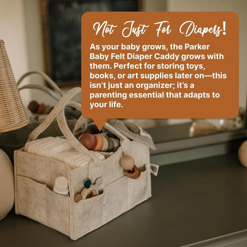 Parker Baby Diaper Caddy Nursery Storage Bin & Car Organizer Regular6