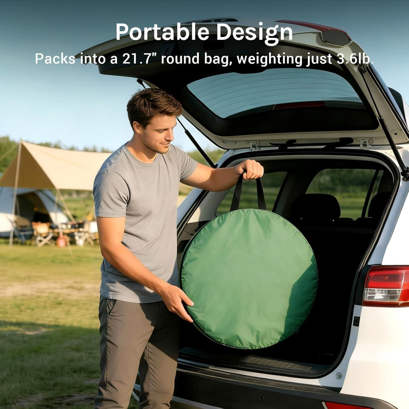Pop Up Shower Tent Camping Portable Privacy Changing Ventilated Carry Bag Green5