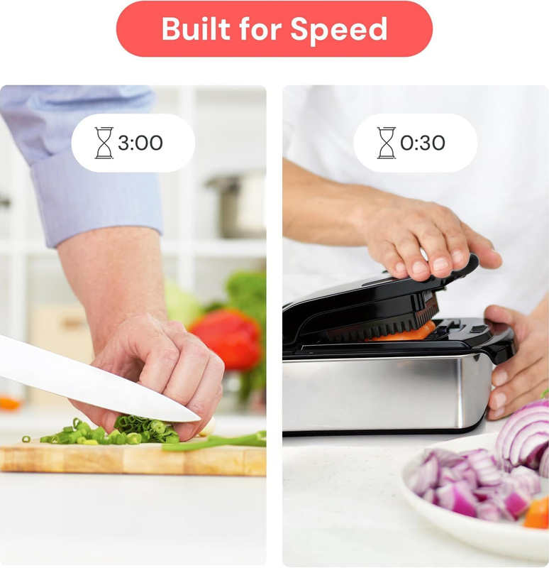 4-in-1 Vegetable Chopper Spiralizer Food Chopper Container Stainless Steel2